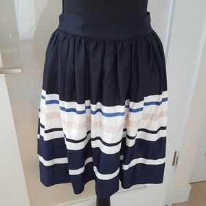 Kate Spade Vintage striped silk skirt